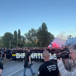 ULICE ZENICE ODZVANJAJU: BH Fanaticosi u korteu krenuli prema Bilinom Polju